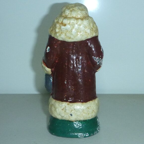 Vintage Cast Iron Christmas Santa Claus Figurine - Picture 3 of 5